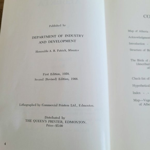 The birds of Alberta book by Salt-Wilk. - Picture 7 of 13